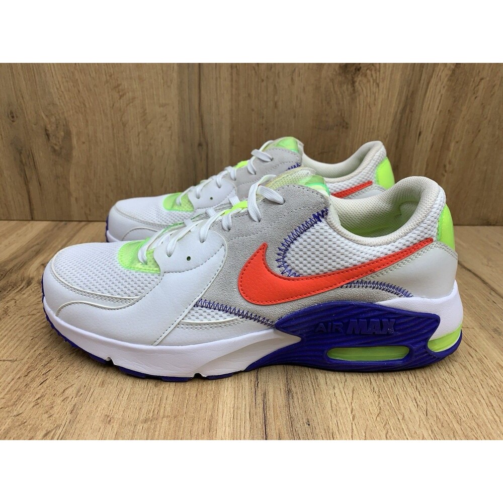 Nike Air Max Excee White Indigo Burst Volt Bright Crimson Men's Size 10 DD2985-1 - Picture 3 of 12